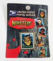 1997 USPS Frankenstein Classic Monsters Horror Movie 32c Stamp Pin Colle... - $12.99