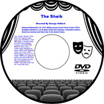 The Sheik 1921 DVD Film Silent film George Melford Rudolph Valentino Sheik Ahmed - £4.01 GBP