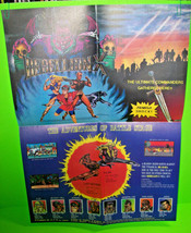 J-World REBELLION X Original NOS Video Arcade Game Promo Foldout Color P... - £20.95 GBP