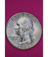 1963 Uncirculated Type B Reverse George Washington Quarter Exact Coin OC... - $25.44 CAD