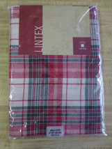NEW LINTEX Holiday Cotton Plaid SEALED Tablecloth - 52&quot; x 70&quot; - Made in ... - £9.59 GBP