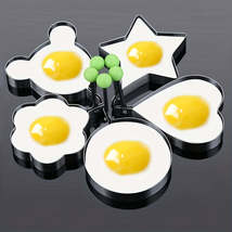 5pcs Stainless Steel Fried Egg Mold for RV Kitchen Gadgets - £11.98 GBP