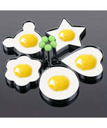 5pcs Stainless Steel Fried Egg Mold for RV Kitchen Gadgets - £11.17 GBP