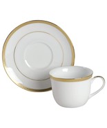 Charter Club Grand Buffet Gold Cup &amp; Saucer  2&quot; tall cup 5&quot; wide saucer - £19.47 GBP