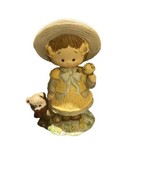 Vintage Enesco 1984 Giordano little girl with ice cream cone and teddy f... - $13.04 CAD