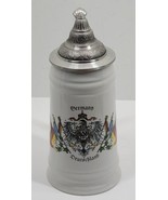 Vintage Imexta Deutschland Lidded Beer Stein Mug Germany Pewter Eagle Cr... - $39.80 CAD