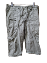 Women&#39;s Gitano Olive Cargo Capri Pants - Size 8 - £17.17 GBP
