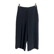 Top Shop Black Wide Leg Cropped Trouser Size 4P - £27.59 GBP