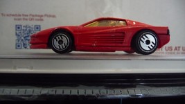 Vintage 1986 Mattel Hot Wheels Red Ferrari Testarossa Collectible Toy Car loose - £13.35 GBP