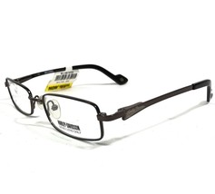 Harley-Davidson HD 435 BRN Eyeglasses Frames Brown Rectangular 47-17-130 - £29.72 GBP