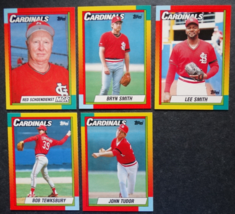 1990 Topps Traded St. Louis Cardinals Team Set of 5 Baseball Cards - £2.35 GBP