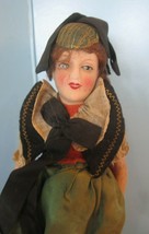 Vintage Antique 1935 Hamburg Germany COMPOSTION/CLOTH Lady Doll - £86.59 GBP