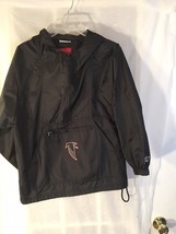 Atlanta Falcons Reebok Rain Hoodie Kids 10-12 Hoody Black Rain Coat - $13.50