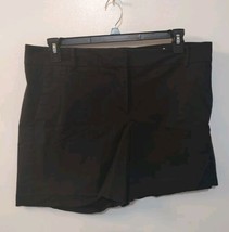 Womens Ann Taylor Devin Fit Black Shorts Size 14 - £7.76 GBP