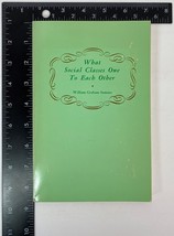 What Social Classes Owe to Each Other by William Graham Sumner, 1978 Pap... - £11.92 GBP