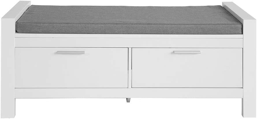 Hallway Storage Bench With Two Drawers And Padded Seat Cushion By Haotian, W. - $129.98