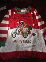 Scooting Into Christmas Sweater 3X-Brand New-SHIPS N 24 HOURS - £46.57 GBP