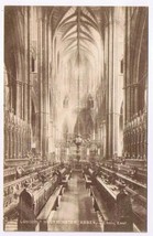 United Kingdom UK Postcard London Westminster Abbey Choir East LESCO Steroscopic - £3.83 GBP