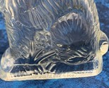 LARGE GLASS RABBIT CANDY CONTAINER JEANNETTE PENNSYLVANIA USA  J H MILLS... - £26.15 GBP