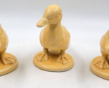 3 Ceramic Baby Duckling Figurines Yellow Statues Home Decor Duck Bird - $15.00
