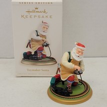 2006 Hallmark Keepsake Ornament Toymaker Santa #7 in series Santa with train set - $11.64