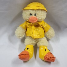 Barnes & and Noble Stuffed Plush Animal Adventure Duck Raincoat Boots 2008 Toy - $49.49