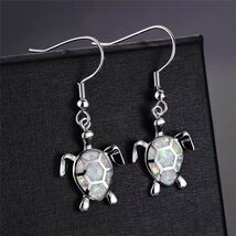 New Beautiful Miniature White Opal Dangle Earrings Limited Quantities! - $8.00