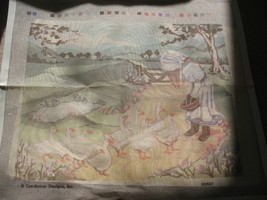 Candamar Something Special Country Goose Girl Needlepoint Canvas Only 30467 - £10.93 GBP