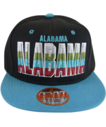 Alabama Men&#39;s Adjustable Snapback Baseball Cap Hat Script Under Brim Bla... - £11.95 GBP