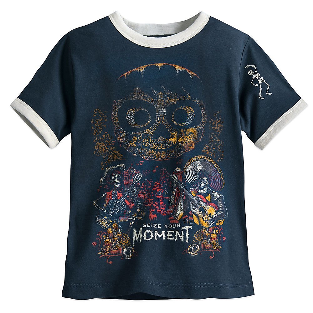 Disney Coco Ringer T-Shirt for Boys Size L (10/12) Gray - $19.75