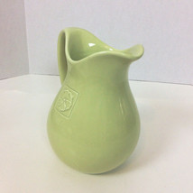 Country Gate Light Green Pitcher By Enesco Floral Leaf 9&quot; H Dishwasher Safe - £12.86 GBP