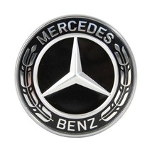 fit for Mercedes Motorhaube 57mm Stern Emblem Schwarz W212 W213 W238 W208 W124 W - $19.90