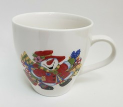 Christmas Snowman Shopping Coffee Tea Mug Cup Royal Norfolk White Multi-Color - £19.60 GBP