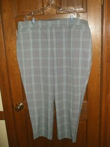 Ava &amp; Viv Gray Plaid Cropped Dress Pants - Size 20W - $21.35
