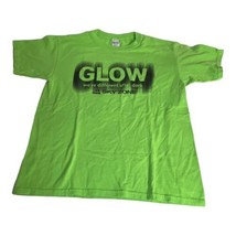 Skyzone Short Sleeve Neon Green GLOW T Shirt Sz Large Youth Sky Diving S... - $9.27