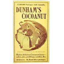 Dunham&#39;s Cocoanut Cakes Pies Candy 1897 Advertisement Victorian Baking A... - $372.61 MXN