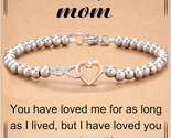 Mothers Day Gifts for Mom Wife,  Infinity Heart Bracelet Mother&#39;S Day Bi... - £24.57 GBP