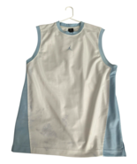Jordan Sleeveless Blue White Mesh UNC Jersey Adults Size Large STAINING ... - €20,06 EUR