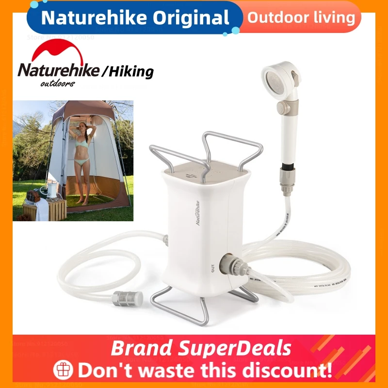 Naturehike Outdoor Shower 2 In 1 Vehicle-Mounted Shower Multiple Modes - £256.39 GBP+