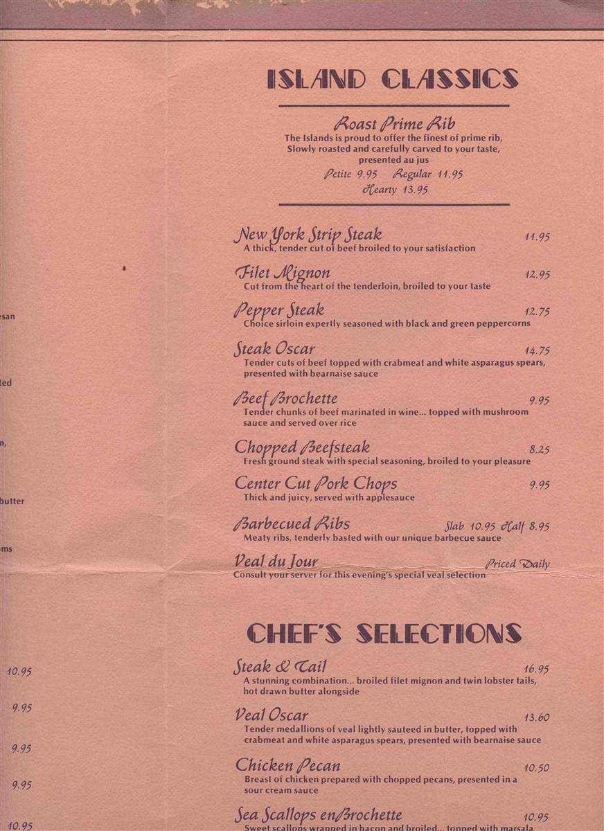 Islands Menu.pdf The Islands Floating Restaurant Menu Riverboat Row in Newport Kentucky ...