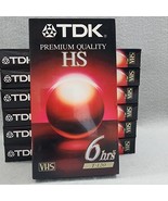 TDK Premium Quality HS 6 Hrs T-120 Video Tapes Blank - 7 Pack - Factory ... - €30,37 EUR