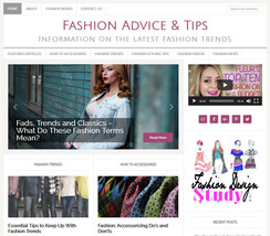 * FASHION TIPS * blog niche website business for sale w/ AUTO UPDATING C... - £72.41 GBP