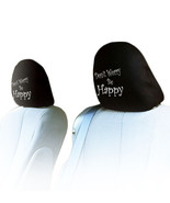 FOR JEEPNEW DON&#39;T WORRY BE HAPPY CAR SEAT HEADREST COVER GREAT GIFT - £11.89 GBP