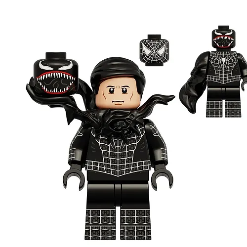 Venom Marvel Spider-Man 2 heads Minifigure