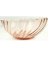 Arcoroc Swirl Rosaline Pink Bowls Set Of 2 Vintage Crystal France 2&quot; Tal... - $20.08 CAD