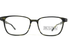 Bulova Brille Rahmen ZANZIBAR GREEN Silber Quadratisch Horn Felge 53-17-140 - £40.17 GBP