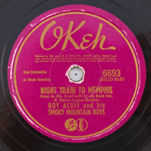 Roy Acuff - Night Train To Memphis / Low And Lonely 1942 10&quot; 78 rpm Record 6693 - £5.12 GBP