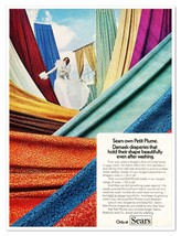 Sears Petit Plume Damask Draperies Retro Decor Vintage 1973 Print Magazine Ad - $9.70