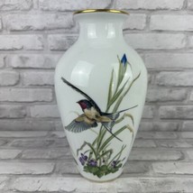 Franklin Porcelain The Meadowland Bird Vase 11.5&quot; Signed by Basil Ede 1980 - £28.57 GBP
