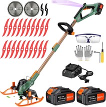 11-Inch Electric Weed Wacker, (2 X 21V 4.0Ah Electric Brush, 3 Cutting M... - £110.49 GBP